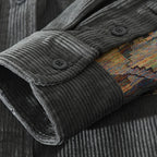 Mercer - Textured Patchwork Button-Up Shirt
