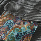 Mercer - Textured Patchwork Button-Up Shirt