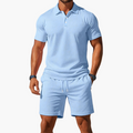 Zack - Casual Polo & Drawstring Shorts Set
