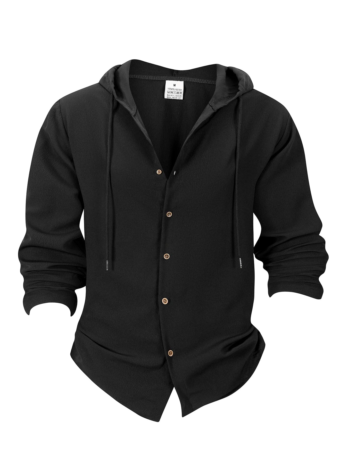 Denzel - Casual Outdoor Hooded Button Shirt