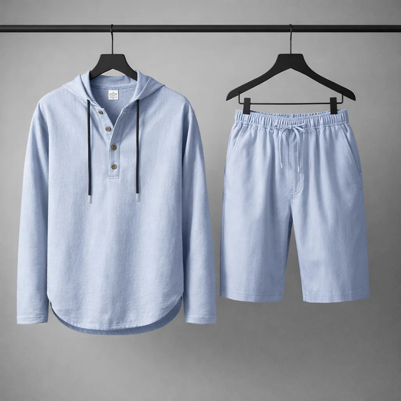 Rafferty - Casual Linen Shirt & Shorts Set