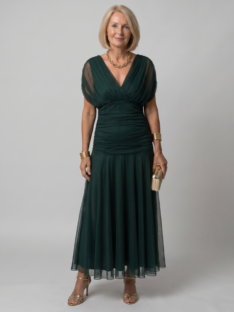 Rosa | Off Shoulder Flow Midi Dress