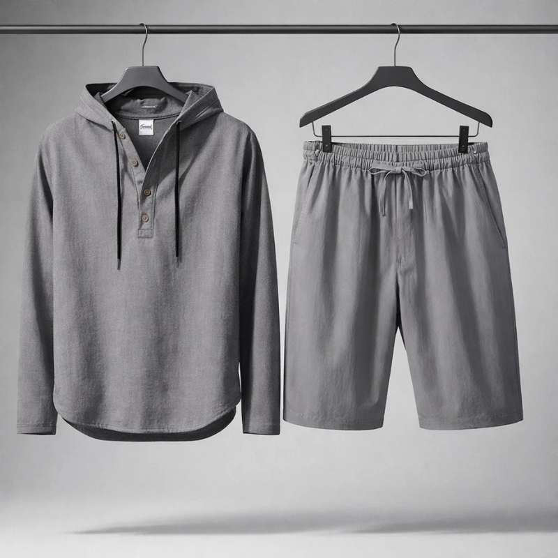 Rafferty - Casual Linen Shirt & Shorts Set