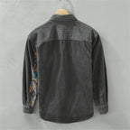 Mercer - Textured Patchwork Button-Up Shirt