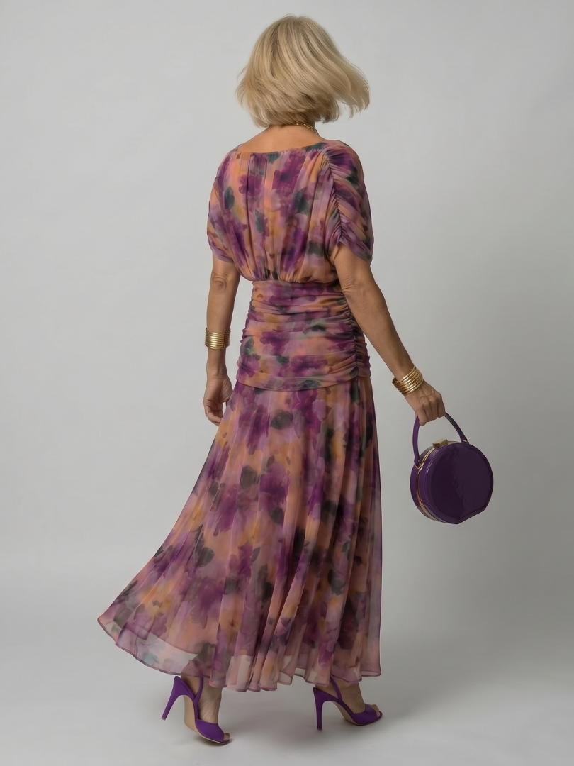 Rosa | Off Shoulder Flow Midi Dress