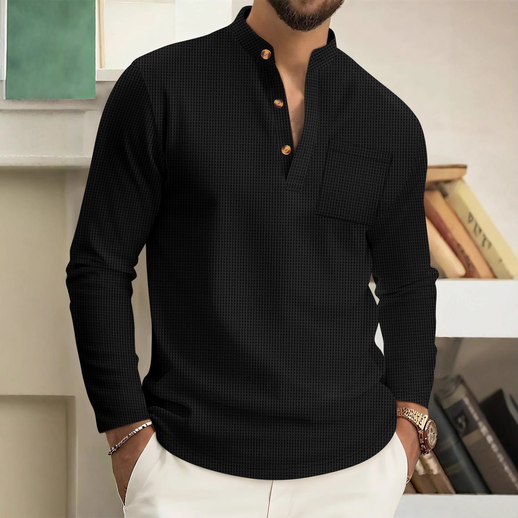 Ronan - Soft Touch Modern Collar Shirt