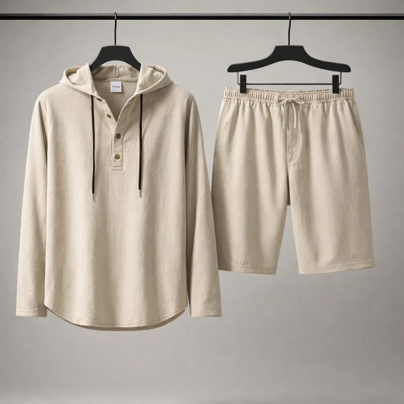 Rafferty - Casual Linen Shirt & Shorts Set