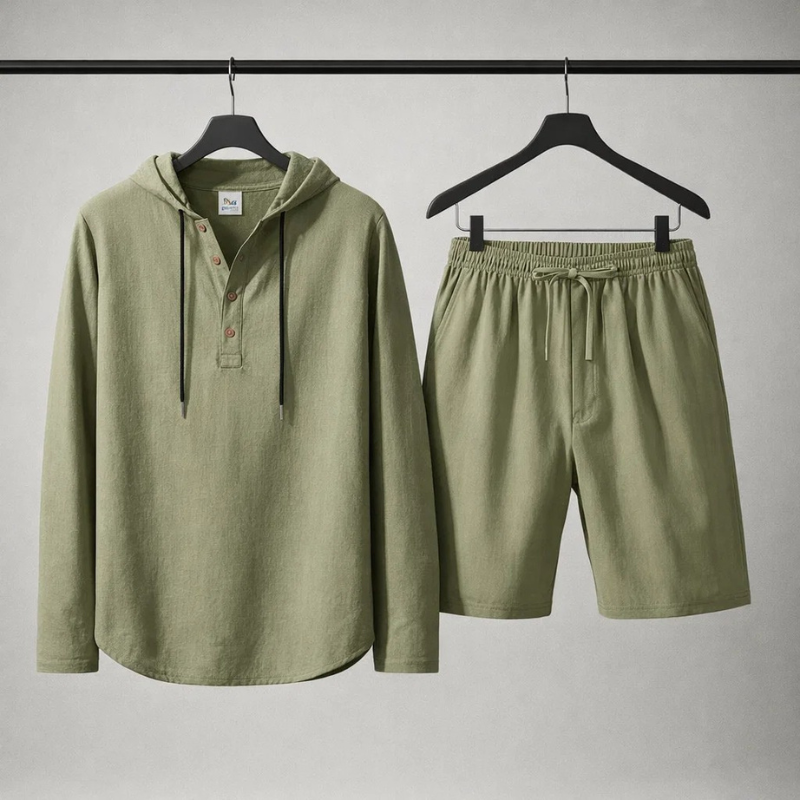 Rafferty - Casual Linen Shirt & Shorts Set