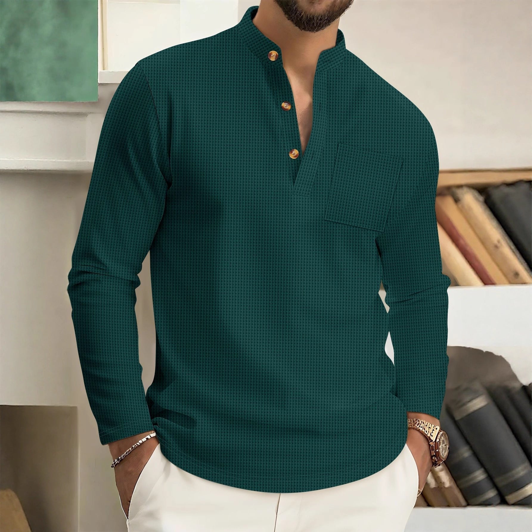 Ronan - Soft Touch Modern Collar Shirt