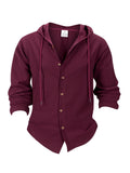 Denzel - Casual Outdoor Hooded Button Shirt