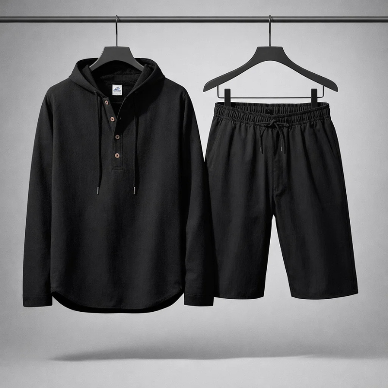 Rafferty - Casual Linen Shirt & Shorts Set