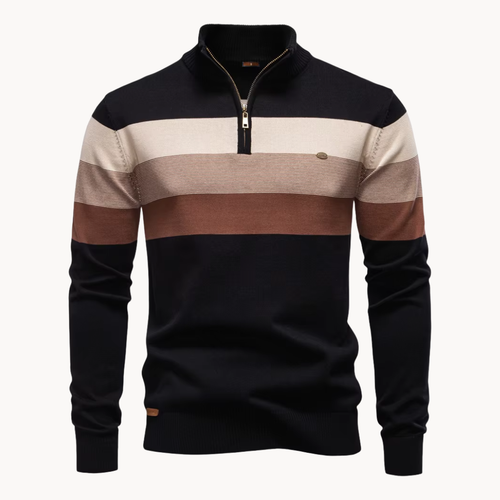 Callen - Stretch Knit Quarter-Zip Sweater