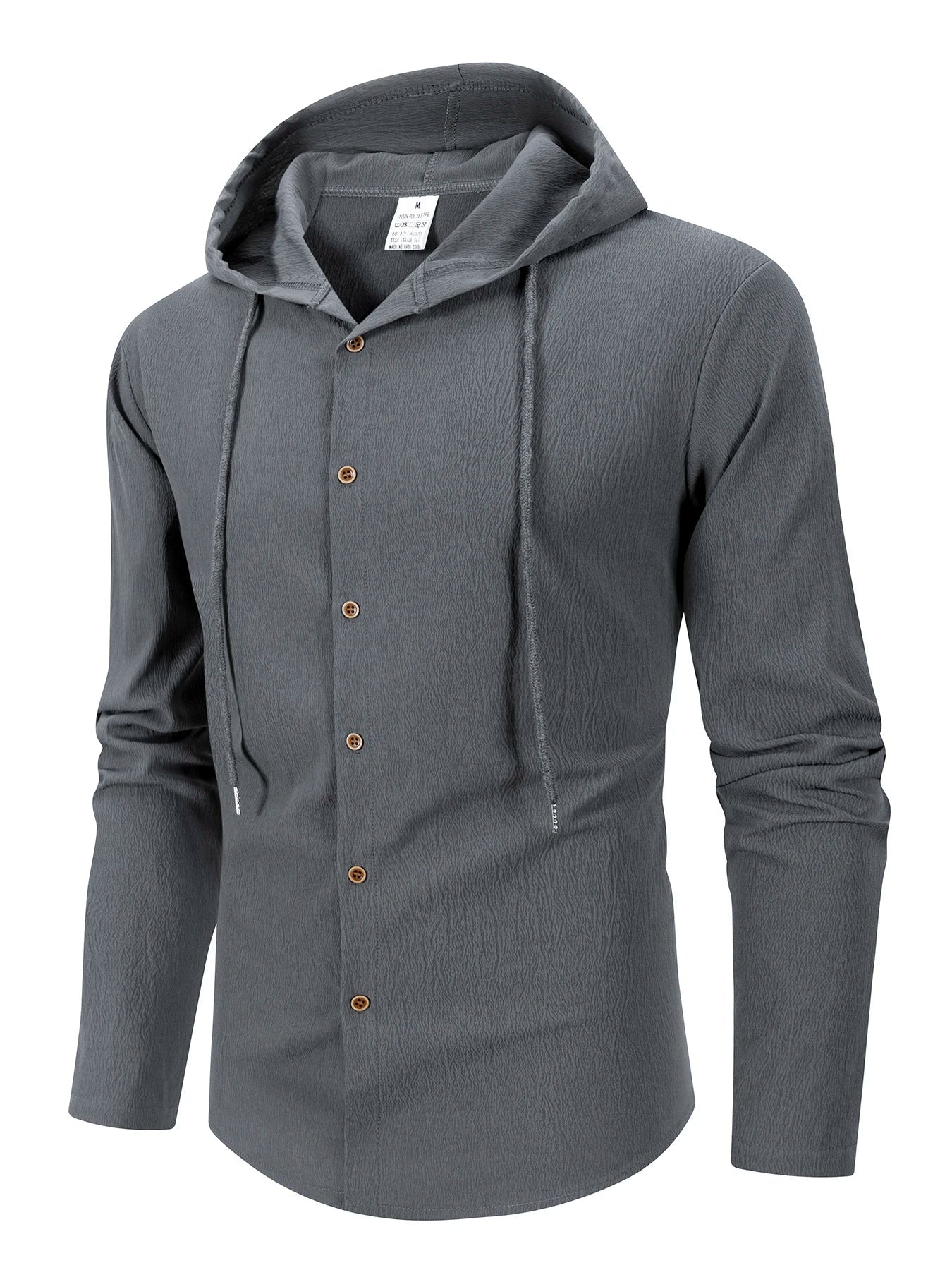 Denzel - Casual Outdoor Hooded Button Shirt