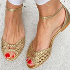Isadora | Refined Woven Sandals