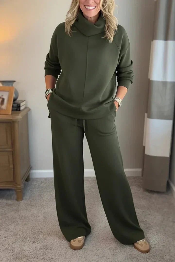 Adelina | Casual Turtle-neck 2 Piece