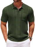 Dave - Casual Textured Knit Polo