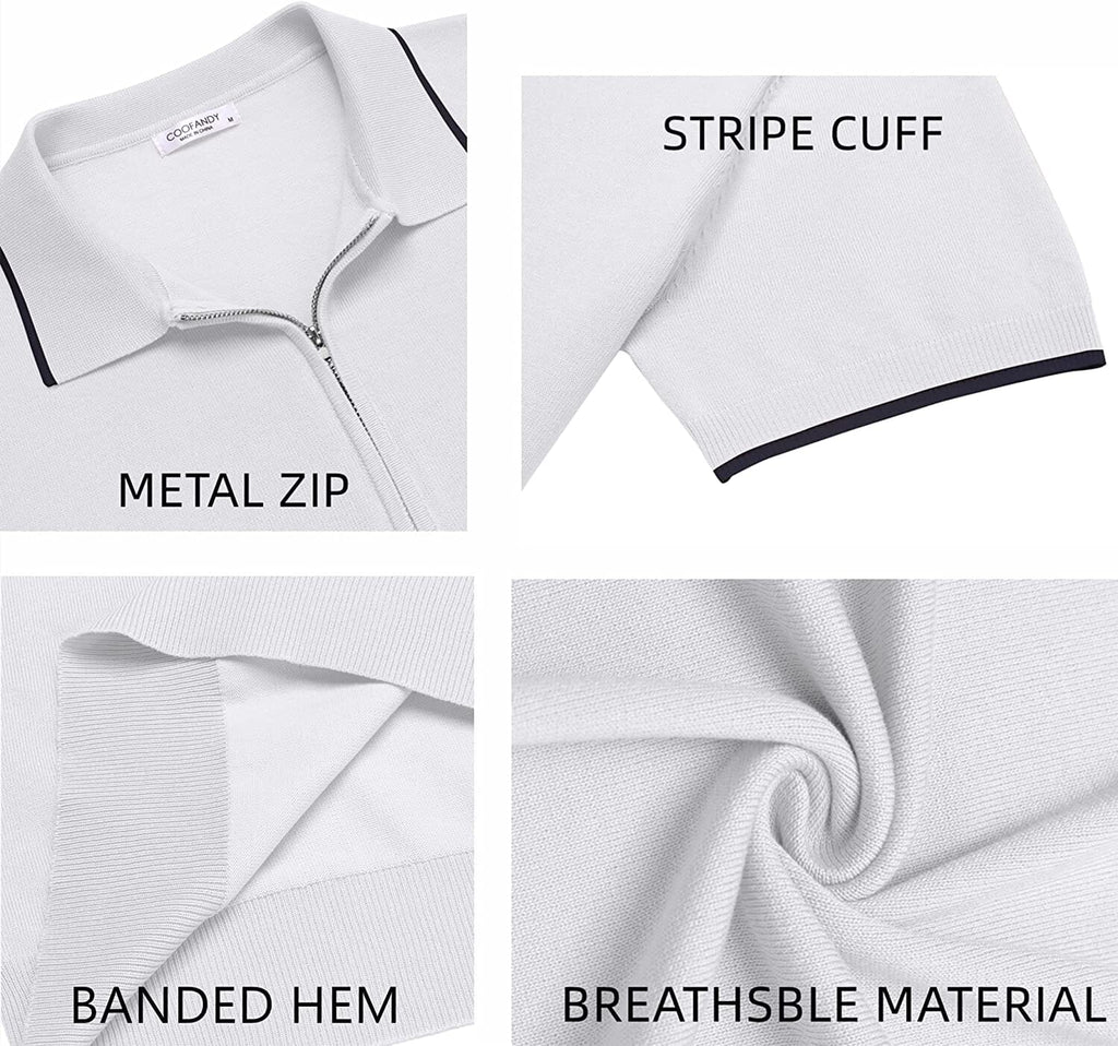 Miller - Modern Knit Zipper Polo