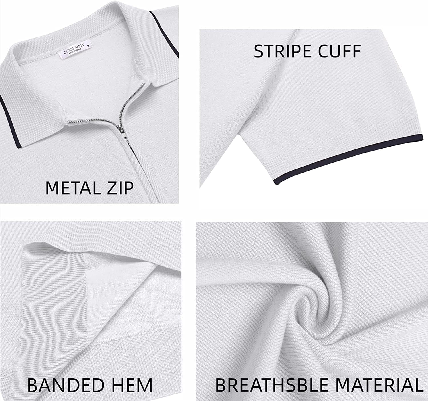 Miller - Modern Knit Zipper Polo