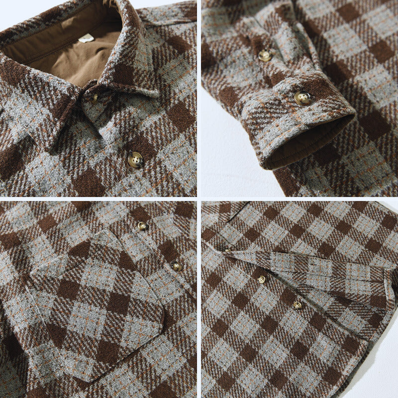 Jeff - Classic Plaid Button-Up Shirt