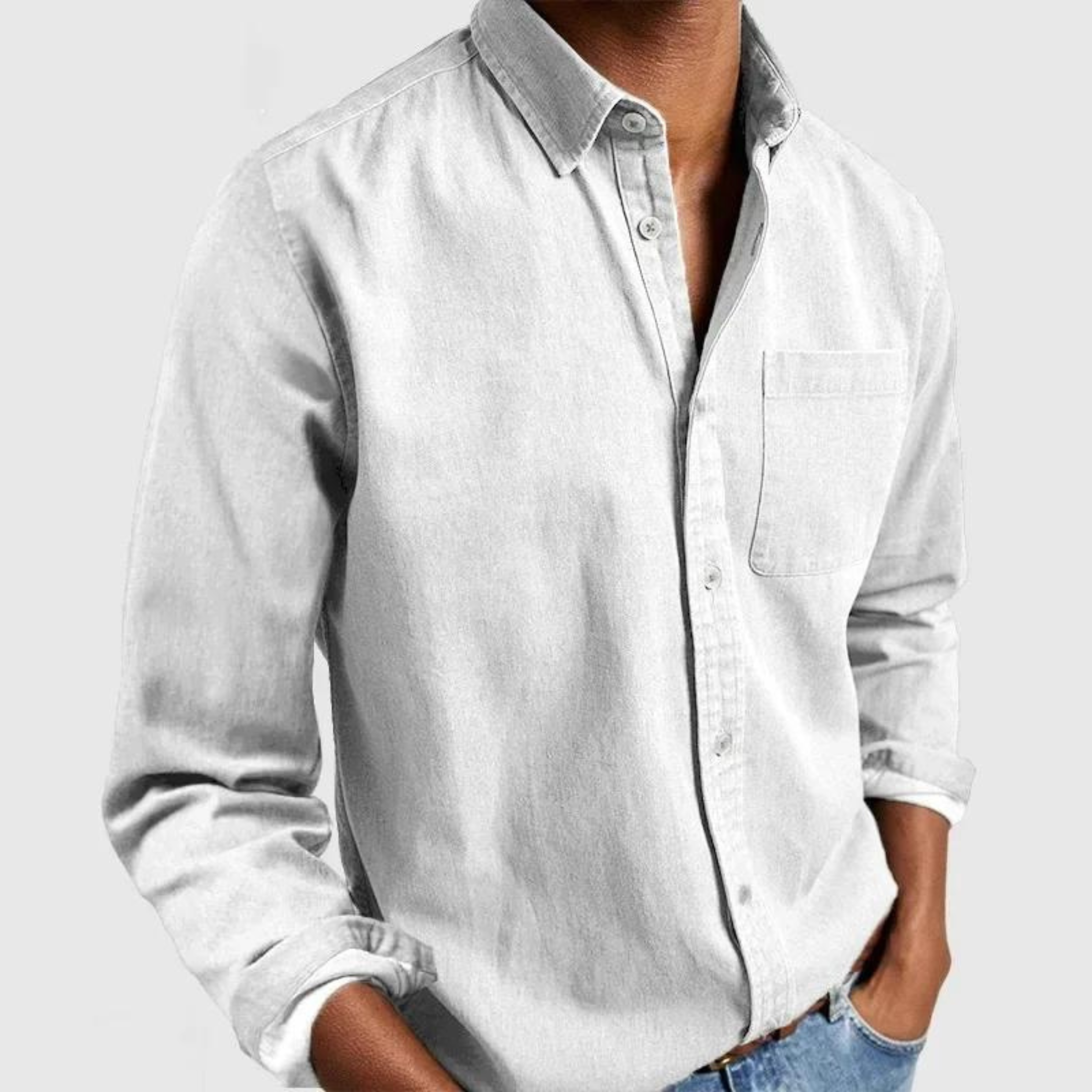 Kieran - Modern Soft-Touch Button-Up Shirt