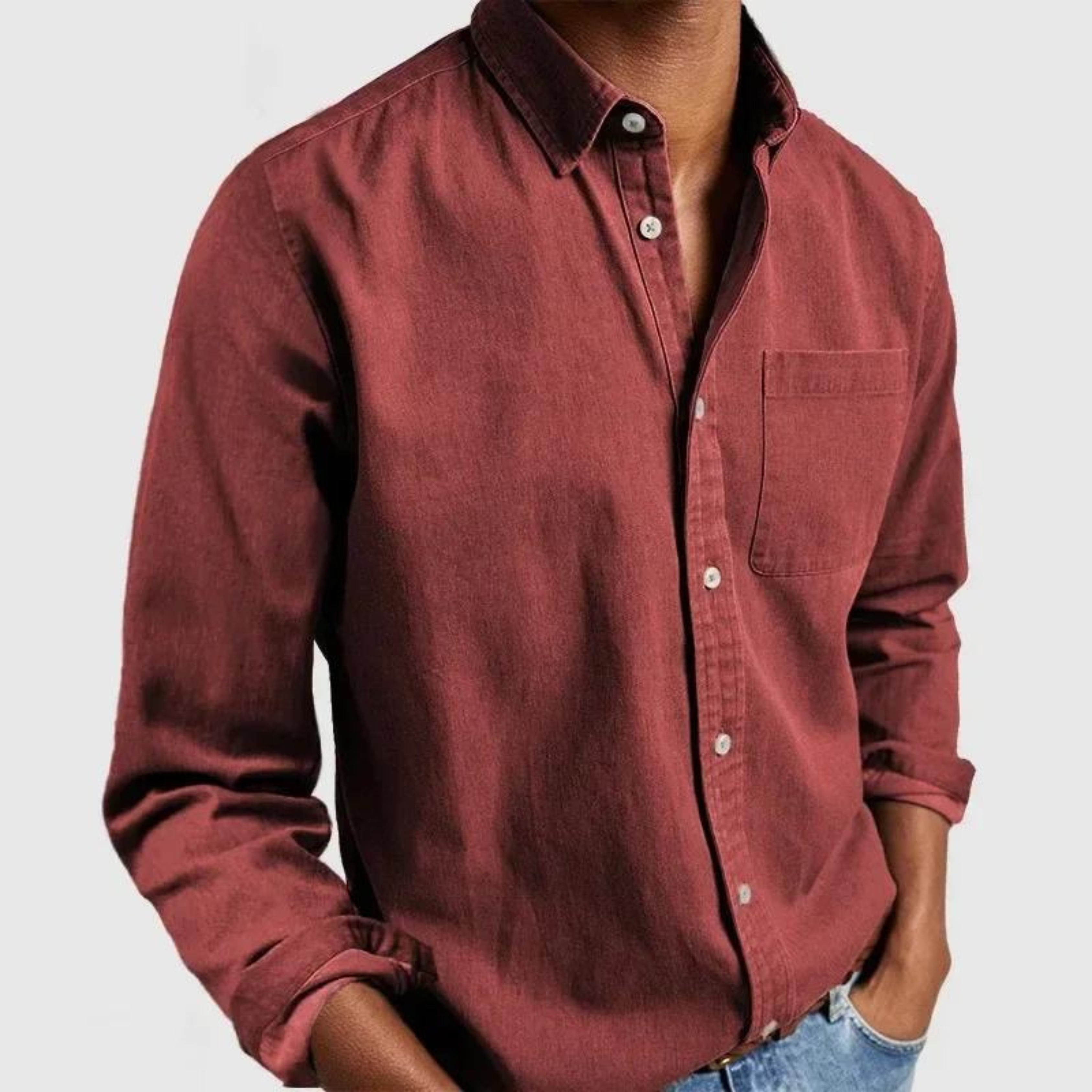 Kieran - Modern Soft-Touch Button-Up Shirt