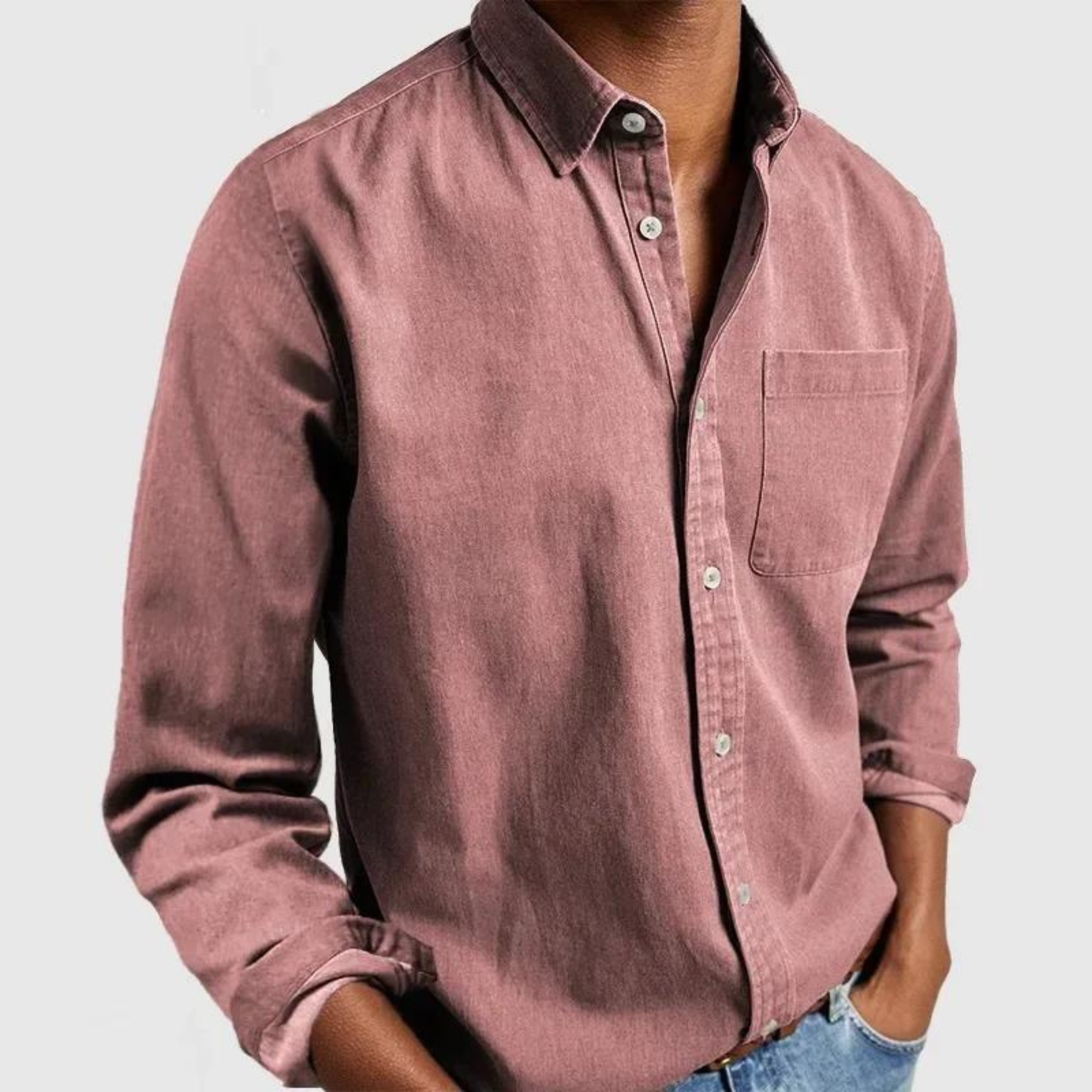 Kieran - Modern Soft-Touch Button-Up Shirt