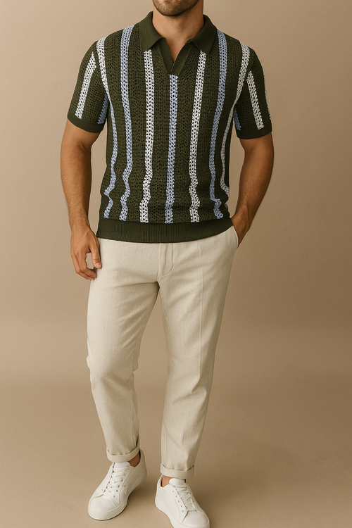 Carlos - Striped Polo