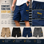 Norman - Casual Multi-Pocket Cargo Shorts