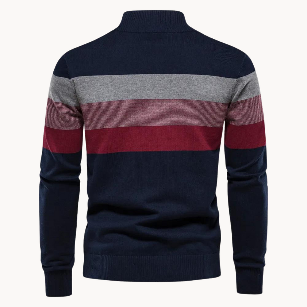 Callen - Stretch Knit Quarter-Zip Sweater