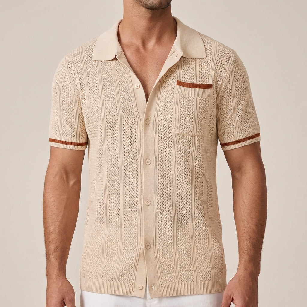 Ollie -  Short Sleeve Camp Collar Shirt