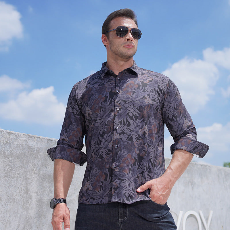 Howard - Modern Botanical Casual Shirt