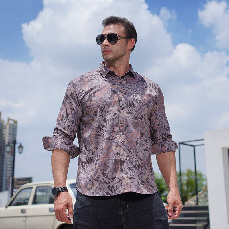 Howard - Modern Botanical Casual Shirt