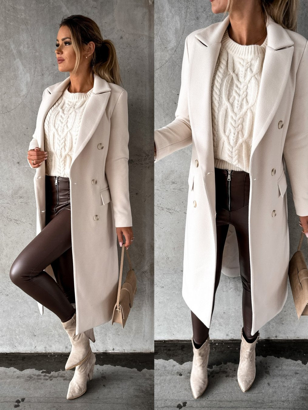 Elara | Elegant Long Coat