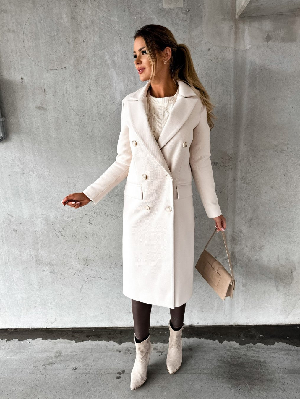 Elara | Elegant Long Coat