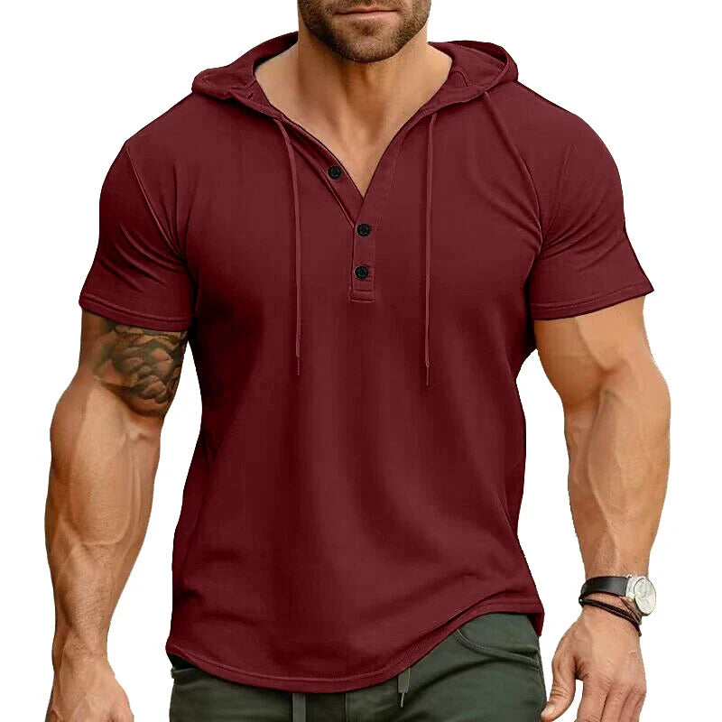 Rhett - Relaxed Fit Henley Hoodie