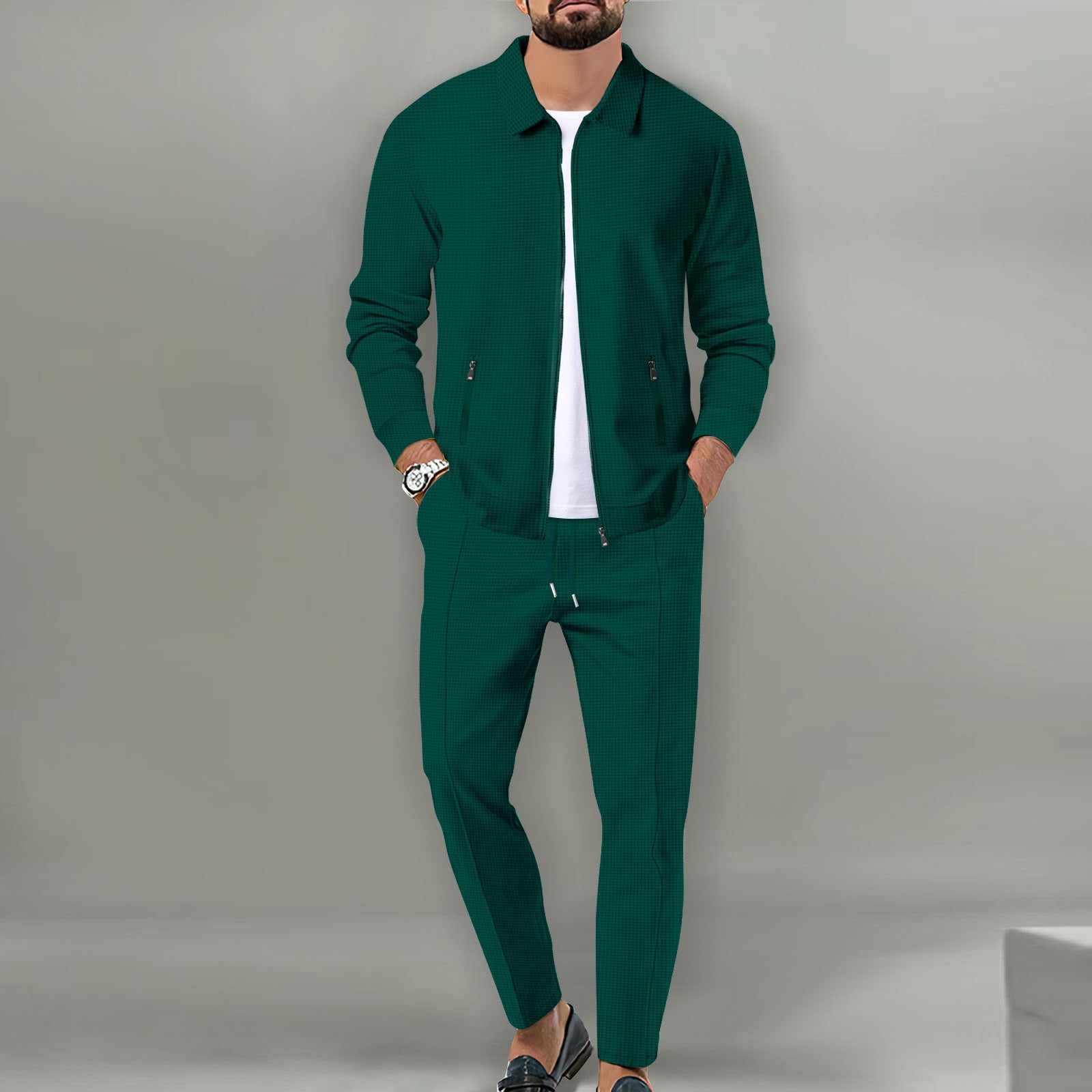 Dorian - Modern Textured Jacket & Trouser Set