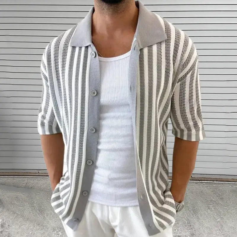 Kaden - Timeless Striped Polo Tee