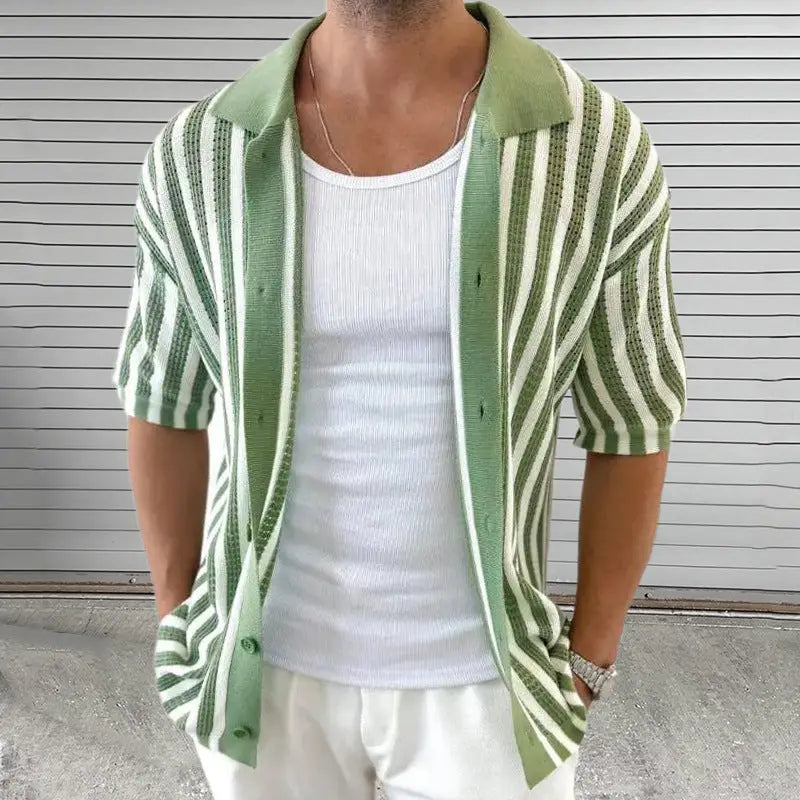 Kaden - Timeless Striped Polo Tee
