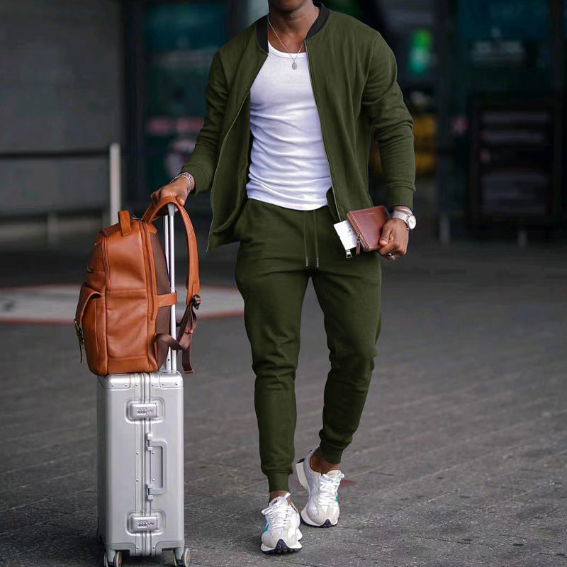 Danick – Casual Zip-Up Travel Tracksuit Set