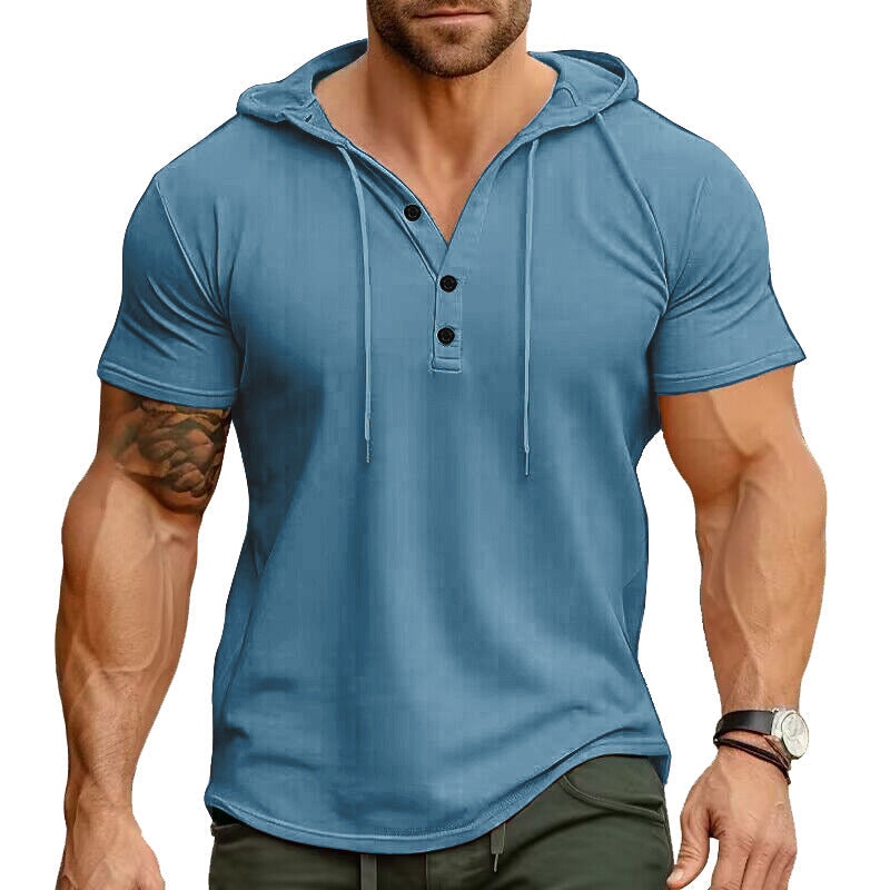 Rhett - Relaxed Fit Henley Hoodie