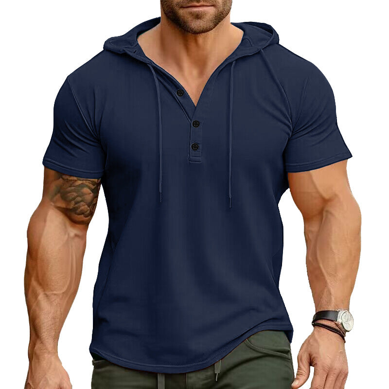 Rhett - Relaxed Fit Henley Hoodie