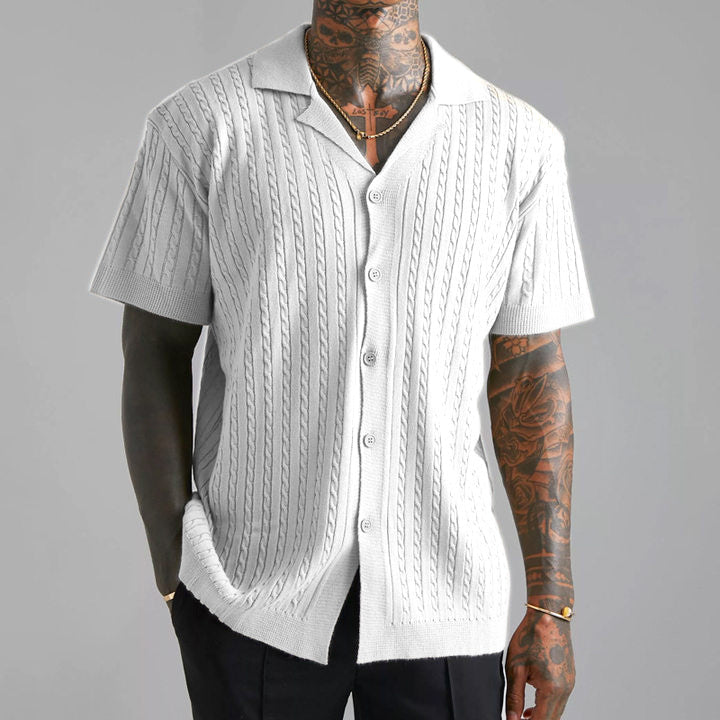 Gallagher - Jacquard Knit Polo Shirt