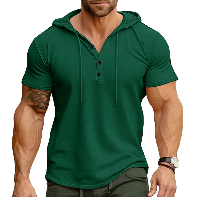 Rhett - Relaxed Fit Henley Hoodie