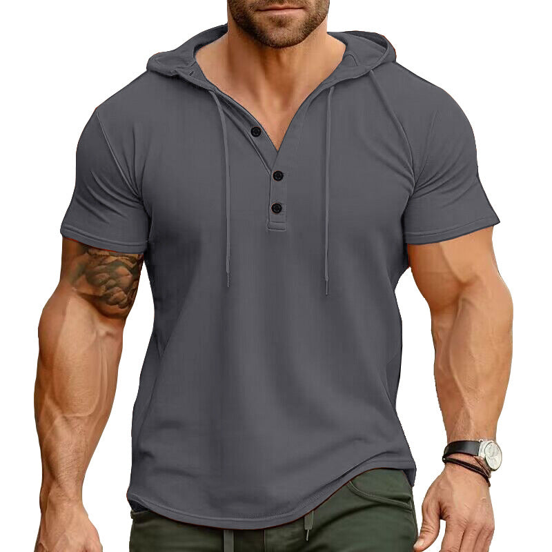 Rhett - Relaxed Fit Henley Hoodie