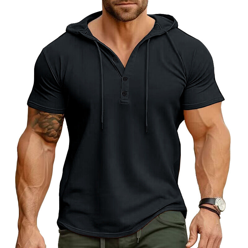 Rhett - Relaxed Fit Henley Hoodie