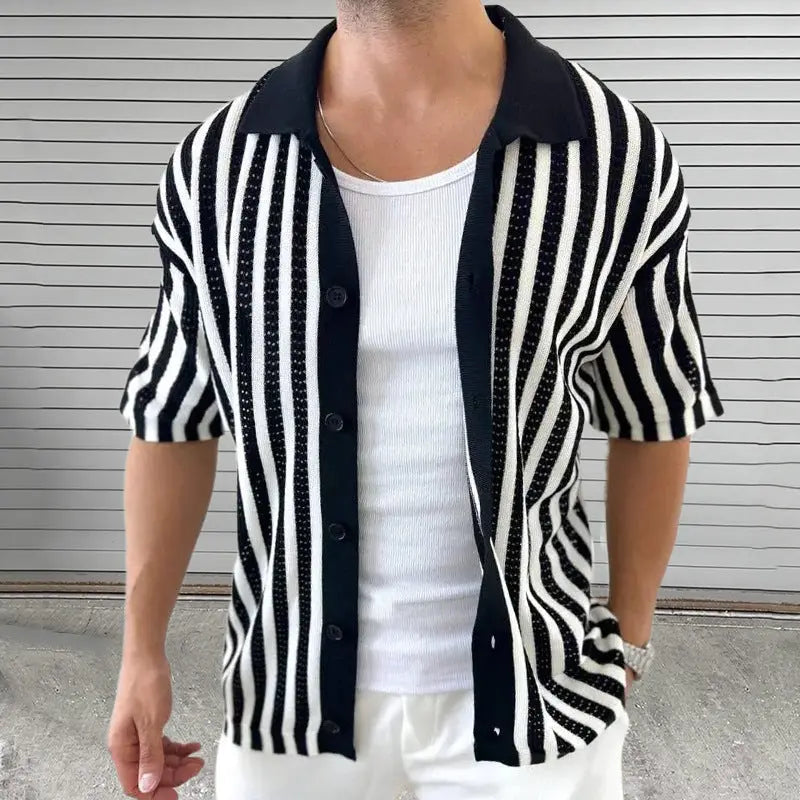 Kaden - Timeless Striped Polo Tee