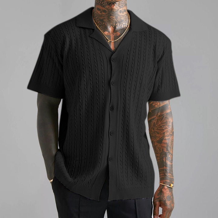 Gallagher - Jacquard Knit Polo Shirt