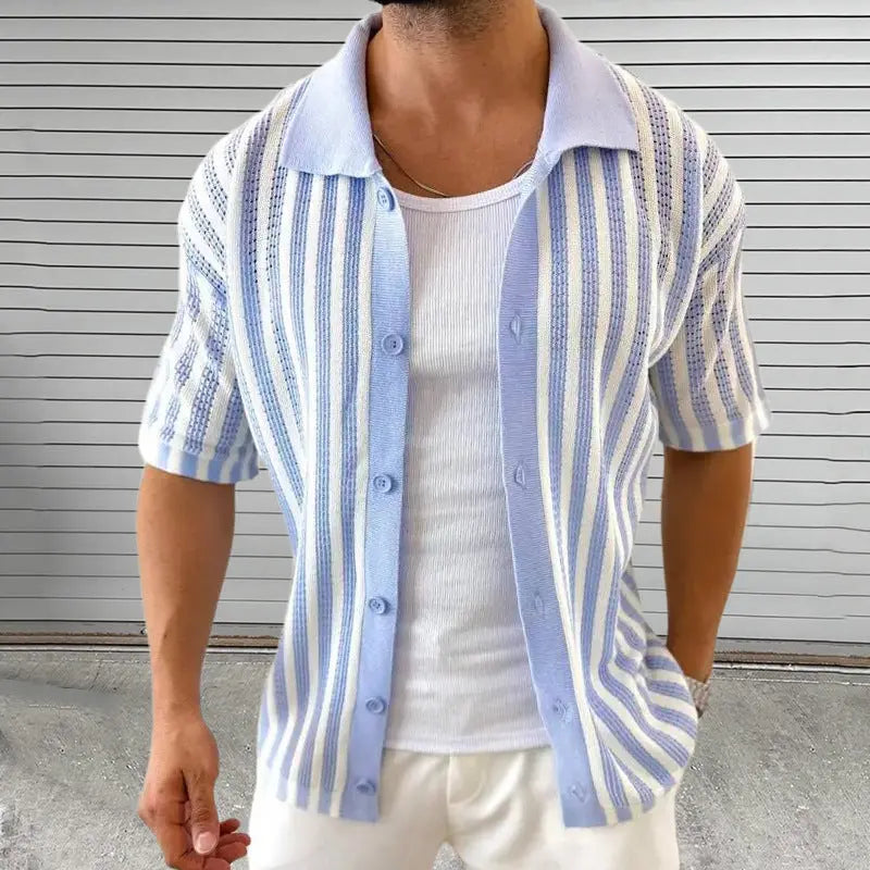 Kaden - Timeless Striped Polo Tee