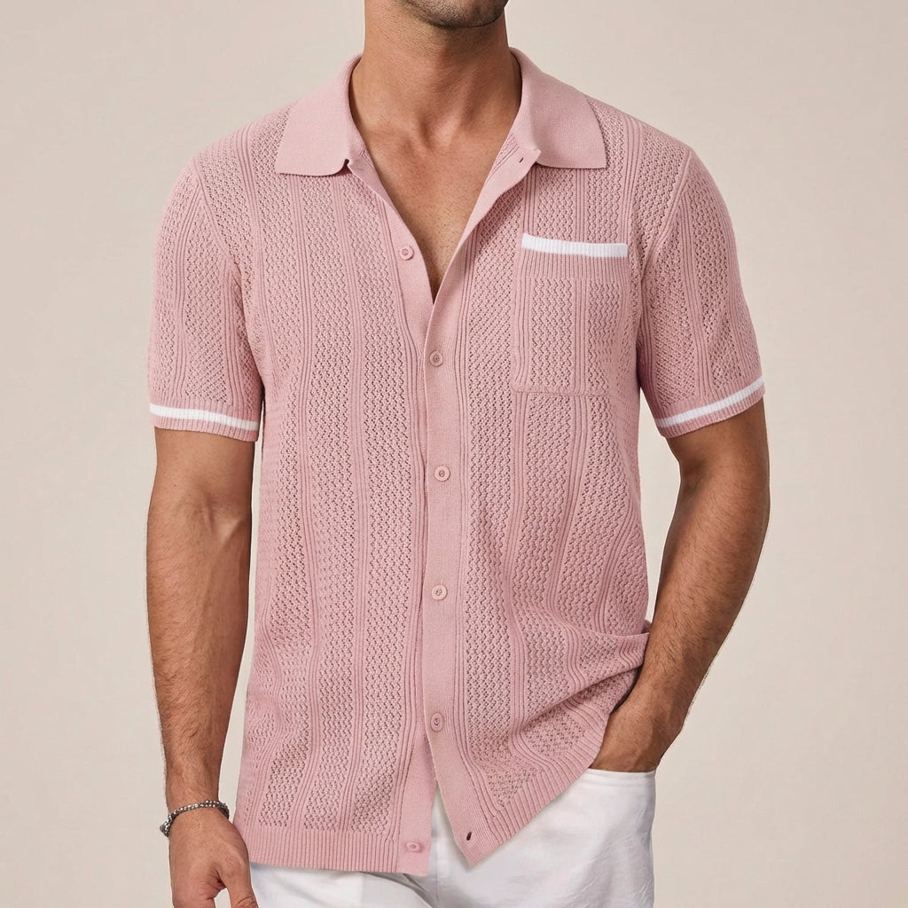 Ollie -  Short Sleeve Camp Collar Shirt