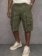 Franky -  Zipper Design Cargo Shorts